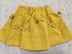 ベビー　キッズ　スカート マスタード 90 サイズ