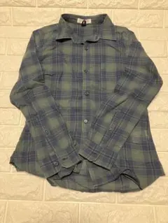 AER チェック柄 長袖シャツ