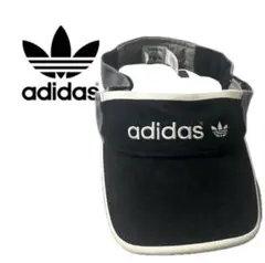 adidas アディダス サンバイザー トレフォイル ブラック ゴルフ 帽子