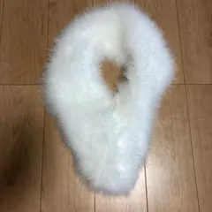ホワイト ファーショール 着物用　箱付き