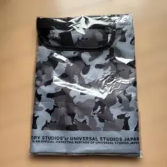 スヌーピー　迷彩柄　レジかごにも使える大容量エコバッグ