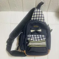 Minette ギンガムチェック ボディバッグ ネイビー