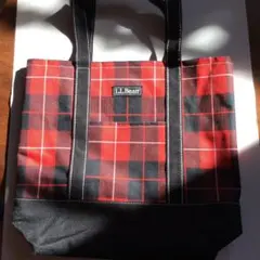 LLビーンズ　チェック柄　トートバッグ
