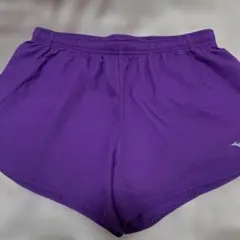 未使用 MIZUNO 紫色 ランニングショーツ