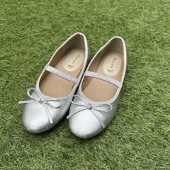 20cm ROPE PICNIC KIDS バレエシューズ シルバー