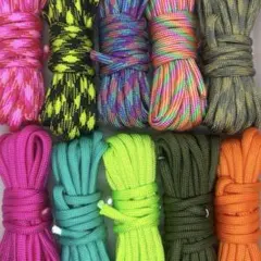 【現品】¥650 ❤️ パラコード ② 〈4mm〉3m×10本 まとめ売り