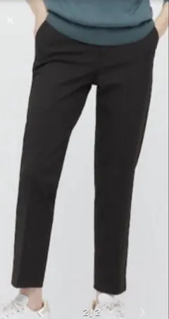 スマートアンクルパンツ　ブラック