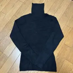 タートルネック　ニット　セーター　ブラック