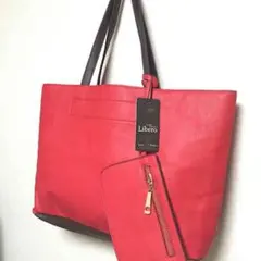 お値下げ中✨【新品】Libero☆レザートートバッグ 定価2万1000円程
