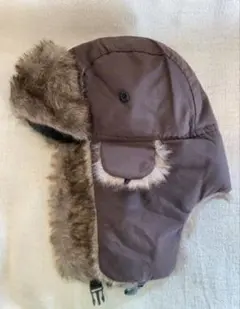 パイロット帽　フライトキャップ　ブラウン