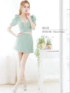 最終価格ピュアレス PURESS パフスリーブ フレア ミニドレス AngelR