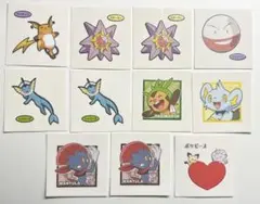ポケモンパン デコキャラシール まとめ売り 11枚