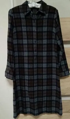 DO!FAMILY チェック柄 長袖ワンピース