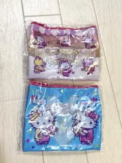 マツケンサンバハローキティ クリアラメポーチ 2個セット