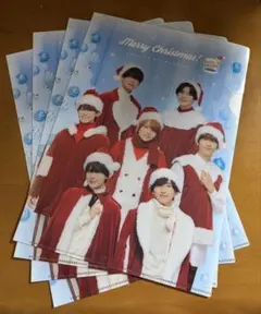 なにわ男子 ローソンコラボ クリスマス仕様 クリアファイル 4枚セット