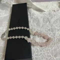SALE✨GSTV ローズクォーツ フラワーデザイン ネックレス✨