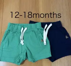 ベビーギャップ　【12-18months】 ショートパンツ　2枚セット　くま