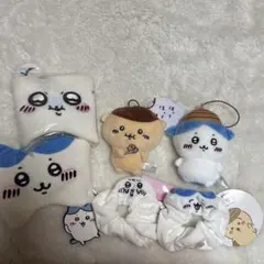 公*o様 ちいかわ ハチワレ 栗まんじゅう ぬいぐるみ・キーホルダーセット