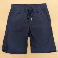 GAPkids ネイビー ハーフパンツ ウエストゴム ドローコード付き　120