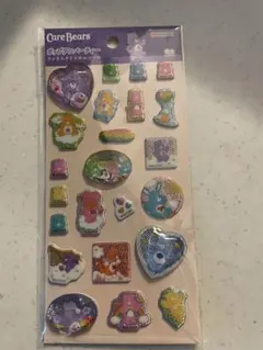 ケアベア　ポップデコパーティー　ラメきらクリスタルシール