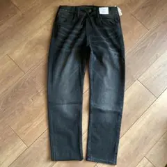 新品/H&M/デニム/パンツ/145cm/黒