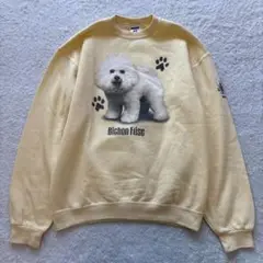 JERZEES 90sヴィンテージ スウェット　ドッグ　ビションフリーゼ