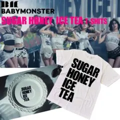 S【新品】 BABYMONSTER ロゴTシャツ 白T ベビモン モンスティーズ