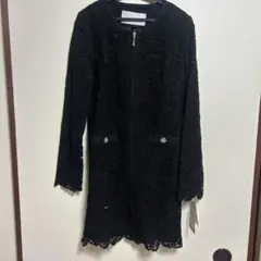 Rady レース ノーカラージャケット ブラック F