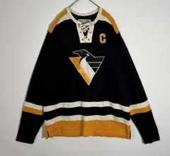 NHL ピッツバーグ・ペンギンズ 刺繍ロゴ　Francis ロンT ユニホームのサムネイル