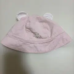 MINI HOUSE うさぎ刺繍耳付き帽子 S
