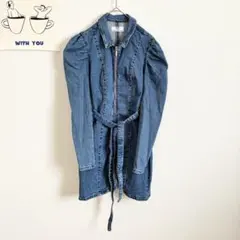 ベルシュカ　デニムワンピース　パフスリーブ　ショート丈　カジュアル　可愛い◎