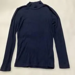 ユニクロ　カットソー　ネイビー Mサイズ