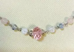 マスクフック(ガラス&ローズクォーツ )