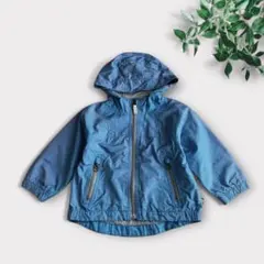 ベビーギャップ　90 長袖ウィンドブレーカー　フード付き　ジップアップ　上着