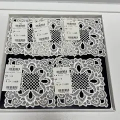 近沢レース CHikazawa ドイリー コースター 敷物 10×11cm 5枚