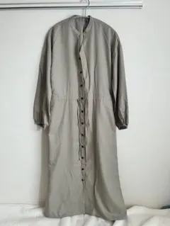 美品アンタイトル ボイルベルテッドプリーツワンピース 44サイズ