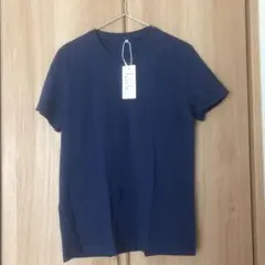 クルーネック Tシャツ メンズ Mサイズ ネイビー 無地 インナーシャツ