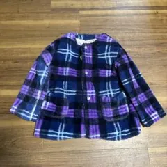 trois lapins チェック柄コート 120cm