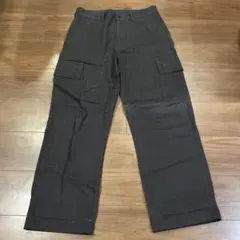 URBAN RESEARCH DOORS パンツ カーゴ ブラック ワイド38
