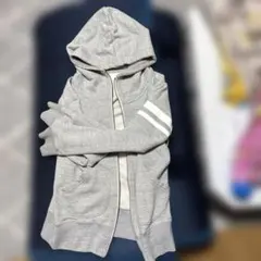 MOMOTARO JEANS グレー フード付きパーカー Mのサムネイル