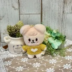 SKZOO 10cmぬい服♡ハートニット♡イエローのサムネイル