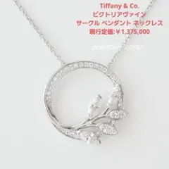 ティファニー ヴィクトリア ダイヤモンド ネックレス プラチナ 定価120 