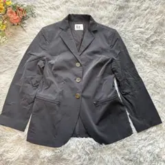 テーラードジャケット　【M】38　ブラック　ストレッチ　テレサヴァンビューレン