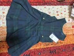 ポロ・ラルフ・ローレン 緑色チェックワンピース 3T