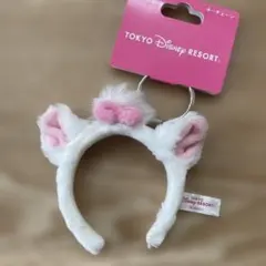 ディズニー　マリーちゃんカチューシャキーチェーン　おしゃれキャット　ねこ