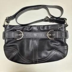 COACH コーチ ショルダーバッグ ソーホー レザー 黒 G06S 9412 - メルカリ