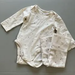 H&M ベビー ロンパース ハート柄　ズボン付き