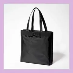 GLOW⭐︎ランバンノワール リボン付き上品トート