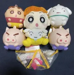 クレヨンしんちゃん　マスコット、ソフビ、フィギュア　8点set