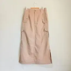 SHEIN　カーゴタイトスカート ベージュ　Ｌサイズ　スリット入りのサムネイル